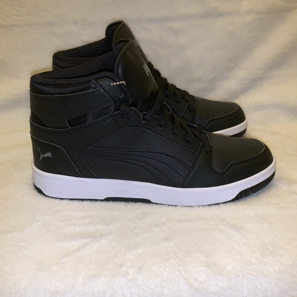 Puma Men’s Rebound Layup SL Shoes Size 10 Puma Black-Castlerock-White New W/Box. - Picture 5 of 11